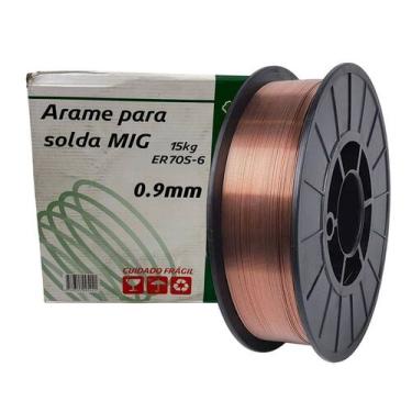 Imagem de Arame para Solda MIG 0.9 mm Rolo 15 kg - NOBRE - MERCOSUL
