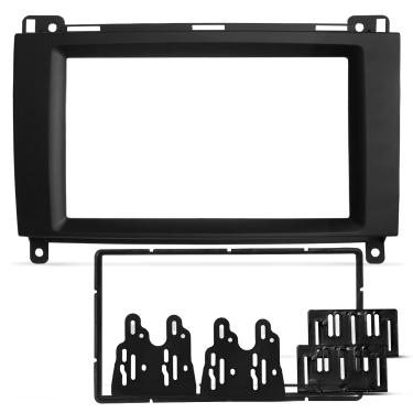 Imagem de Moldura do Painel 2 Din Mercedes B180 B200 Sprinter 415 515 2009 a 2016 Preto