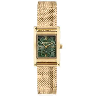 Imagem de Relógio Technos Feminino Ref: 2035nde/1v Elegance Mesh Retangular Dourado