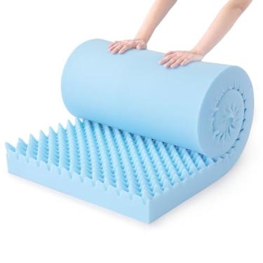 Imagem de BALAPET Cobertura de colchão de espuma de ovo, almofada de colchão de ovo e cobertura de cama para alívio de pressão, circulação de ar e distribuição de peso, colchão de tamanho hospitalar, 182 x 61 x