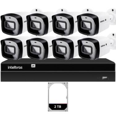 Imagem de Kit 8 Câmeras IP Vipc 1230B Intelbras NVD 1408P HD 2TB