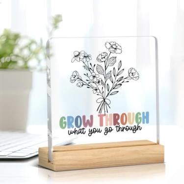 Imagem de Presentes de conscientização sobre saúde mental terapia doméstica escritório canto calmo decorações de mesa aconselhamento auto-aperfeiçoamento afirmações positivas conselheiro escolar psicologia