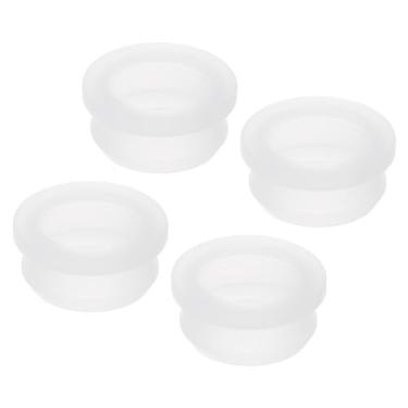 Imagem de 4 peças de encaixe com ilhós de borracha diâmetro de montagem 34,6 mm ID 28,5 mm H 13 mm vedação anti-arranhões para caixa elétrica tubo de cabo transparente