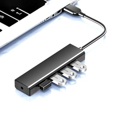 Imagem de Divisor de hub USB, expansor divisor de 4 portas, extensão de hub USB para laptop, PC, acessórios de computador