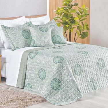 Imagem de Cobre Leito King Top Line Estampado 180 Fios 3 Peças - Lotus