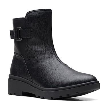 Imagem de Clarks Bota feminina Calla cano médio, Couro preto, 7.5