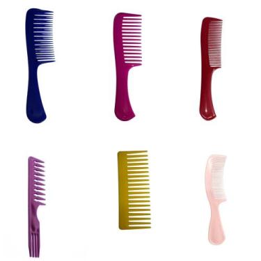 Imagem de kit Com 6 Pentes Profissionais Para Cabelos Martini Linha Premium - Es