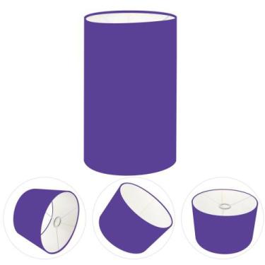 Imagem de Cúpula Abajur Cilíndrica Cp-8002 Ø13x30cm Roxo - Vivare