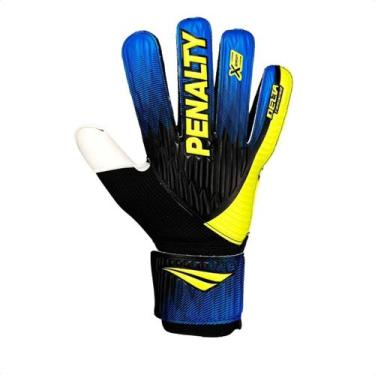 Imagem de Luva Goleiro Penalty Delta Traning Juvenil Preta, Pt, Az, Vd, 07