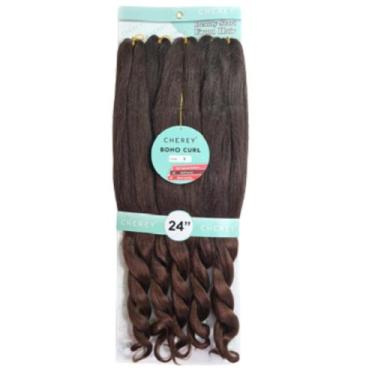 Imagem de Jumbo Trança Com Cachos Boho French Curl Cherey 520g Pacotão - bbless,