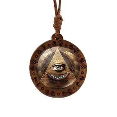 Imagem de Colar boêmio com árvore da vida, gargantilha vitoriana, joias vintage, acessórios de presente 1, 3.9X2.75inch, Vidro, Sem Pedra Preciosa