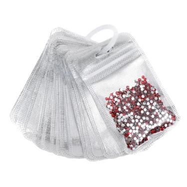 Imagem de 100 peças de armazenamento de arte de diamante reutilizável pintura contas armazenamento zip lock bolsas para arte de diamante DIY acessórios de pintura de diamante