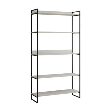 Imagem de Estante Guaecá Preta Com Prateleira Branca