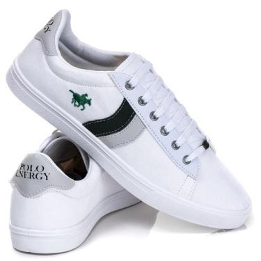Imagem de Sapatenis Masculino Tenis Sapato Polo Energy Original, Branco, 3205, 4