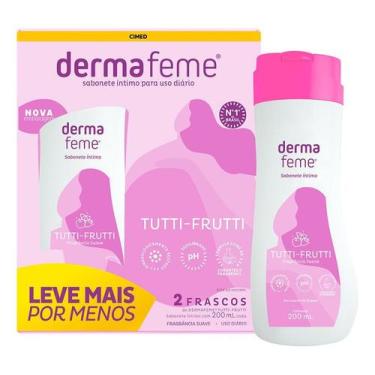 Imagem de Kit c/ 6 Pack sabonete liquido intimo suave Dermafeme