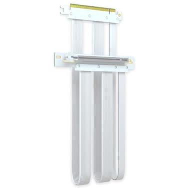 Imagem de GLOTRENDS Cabo Riser PCIe 5.0 de 400 mm para RTX5090 RTX4090 RX9070 RX7900, compatível com GPUs PCIe 5.0/4.0, ângulo reto de 90 graus para montagem vertical de GPU