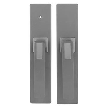 Imagem de Generic Conjunto de Fechadura Interna Ampla Aplicação, Encaixe Firme, Fechadura Com Alça de Liga de Alumínio para Quarto e Banheiro (Cinza)