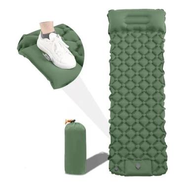 Imagem de Colchão Automático Inflável De Acampamento Ao Ar Livre 2 Em1(verde A121)