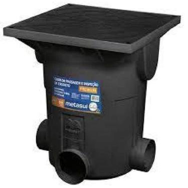 Imagem de Caixa De Passagem E Inspeção De Esgoto Premium - 011005103 - Metasul Caixa Passagem E Inspecao Premium Metasu 11005103