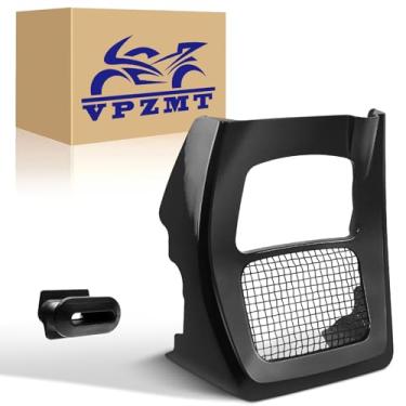 Imagem de VPZMT Spoiler de queixo/carenagem spoilers dianteiros capa de queixo do radiador para Harley/Road King/Street Glide/Road Glide/Electra Glide modelos Touring 2017-2023, preto vívido, substituição