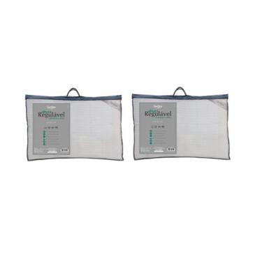 Imagem de Kit 2 Travesseiro Altura Regulável Natural Látex Premium - Duoflex