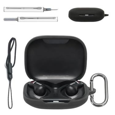 Imagem de Capa para Edifier Comfo SE – Capa protetora de corpo inteiro de silicone líquido, compatível com carregamento com e sem fio, anti-impressões digitais, à prova de poeira, à prova de choque, textura