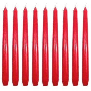 Imagem de Kit 10 Vela Lisa 25 Cm vermelha Decoração Festa Casamento
