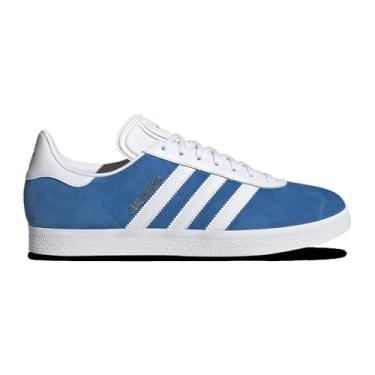 Imagem de adidas Blubir/Ftwwht/Creyel Gazelle BLUEBIRDFtwr Branco/Amarelo 38 EUA, Bluebird/branco/amarelo, 13 Wide