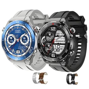 Imagem de Smart Watch Relógio De Luxo Masculino Hw5 Max Com 3 Pulseiras Bluetoot