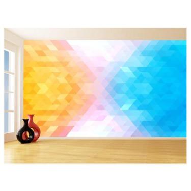 Imagem de Papel De Parede 3D Geométrico Formas GMT42 1,75X2,0M - Você Decora
