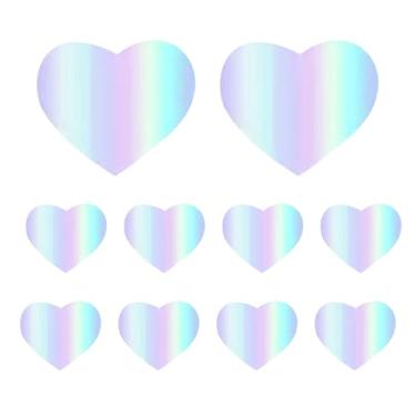 Imagem de Adesivos para bicicletas, adesivos de mountain bike - 10 x adesiva refletores para capacete, , motocross, montanha, scooter, carrinho, mochilas, malas