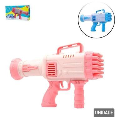 Imagem de Pistola Lança Bolhas 28cm à Pilha Color - Tudo em Caixa - Genérico