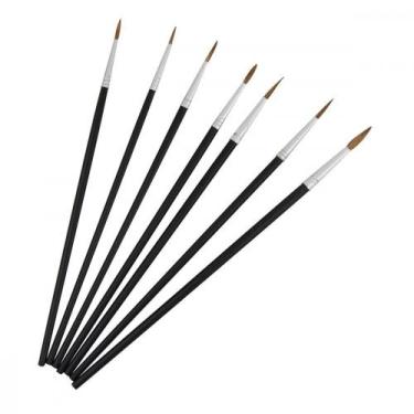 Imagem de Pincel Artistico Redondo Western Com 7Pecas P-17, Do 1 ao 7