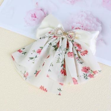 Imagem de Grampos de cabelo para mulheres, meninas, estilo laço, presilhas de cabelo modernas e fofas, acessórios de grampo de cabelo, presente de decoração (bege)