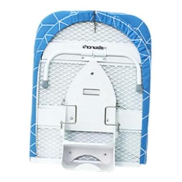 Imagem de Fenteer Tábua de passar roupa dobrável com suporte de ferro premium, estável, portátil, economiza espaço para uso doméstico, dormitório, Azul