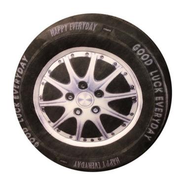 Imagem de Boneca de brinquedo de pelúcia, pneu macio de desenho animado, roda de carro, 40 cm, recheada