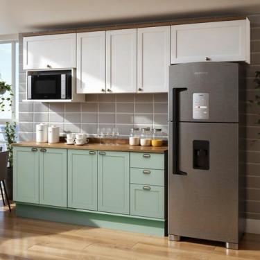 Imagem de Cozinha Modulada Completa 6 Peças 100% Mdf Americana Provençal com Tam