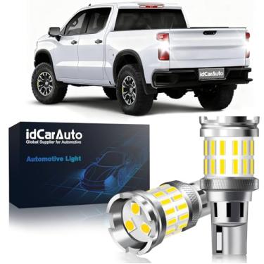 Imagem de idCarAuto 912 921 T15 Luzes LED de Ré (Pacote com 2) – 6000K Xenon Branco Super Brilhante, Compatível com 904/906/W16W (Para Chevrolet Silverado 1500 (2014-2025))