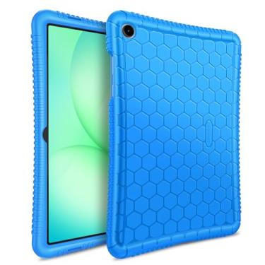Imagem de Fintie Capa de silicone para Samsung Galaxy Tab A9 Plus/A9+ 5G modelo 2023 de 11 polegadas (SM-X210/X216/X218), capa protetora leve à prova de choque, azul