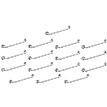 Imagem de Barra Alça De Apoio 80cm Inox Kit 16 Uni Idoso Cadeirante Acessibilidade Box Banheiro Suporte Deficiente