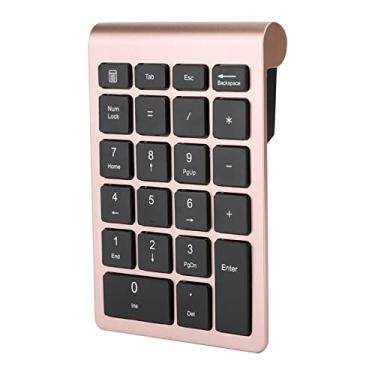 Imagem de Luqeeg Mini Teclado Sem Fio 22 Teclas Teclado Numérico USB Plug and Play, 80 Horas de Uso para XP, Velocidade de Recuperação Rápida para Estudantes, ABS Iron Grey (#13)
