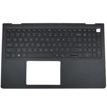 Imagem de Novo estojo de apoio de palma superior para notebook, com teclado dos EUA, retroiluminado, tamanho 39.6 cm, w porta tipo C, preto de substituição para Dell Ins. 3515 3520 3525 3530 05MD22 AP3ZP000501