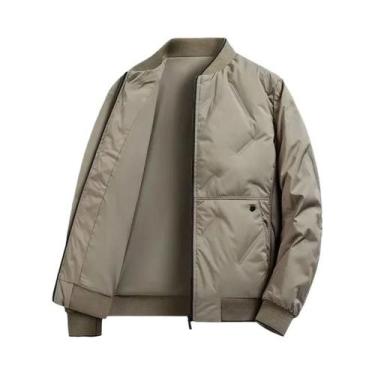 Imagem de Jaqueta Casual De Inverno Para Homens Com Gola De Beisebol, Moda Tendê