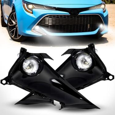 Imagem de Faróis de neblina LED compatíveis com 2019-2022 Corolla Hatchback para-choque dianteiro farol de neblina com DRL