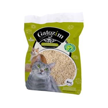 Imagem de Areia Higiênica Gatozim Grão fino Granulada para Gatos 4kg Absorção Rápida e Máximo Controle de Odores Granulado Sanitário Premium Natural