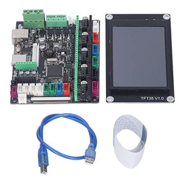 Imagem de Kit de placa de controle da placa-mãe da impressora 3D Módulo avançado da placa-mãe com tela de toque TFT35 Cabo USB 12 24V para impressoras de estrutura XYZ Delta Kossel Corexy