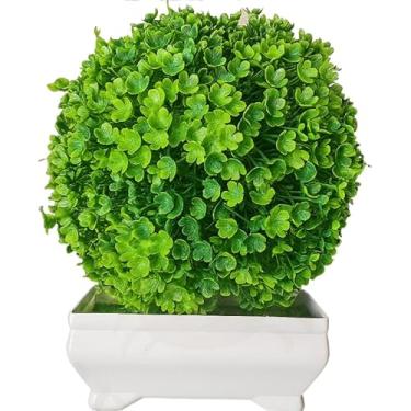 Imagem de Bonsai De Pinheiro Artificial — Ideal Para DecoraçãO De Interiores(HARMONIA VASO RETANGULAR)