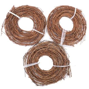 Imagem de 3 peças de guirlanda de videira, 3 metros, artesanato faça você mesmo, videiras naturais de galhos, guirlandas de videiras para decoração de parede de Natal, casamento, casa, feriado, porta, vaso