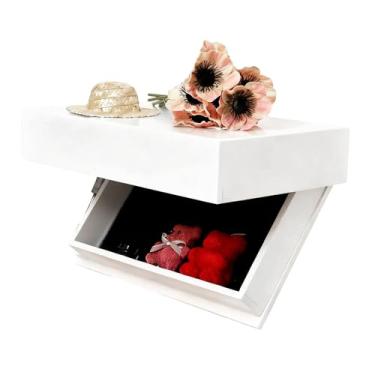 Imagem de Prateleira de parede flutuante - Organizador de exibição flutuante | Prateleira organizadora para exibição - para moldura de fotos de cozinha, livros, ornamentos, perfume, plantas, vinho