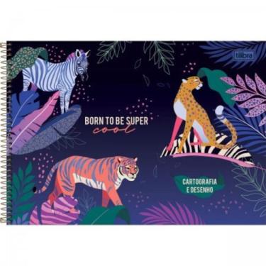 Imagem de Caderno De Desenho Capa Dura Jungle 80fls - Tilibra